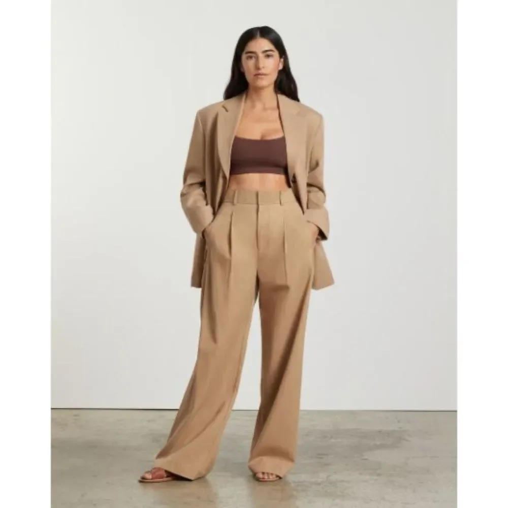 Everlane Tan Wide Leg Pants - Picture 2 of 9